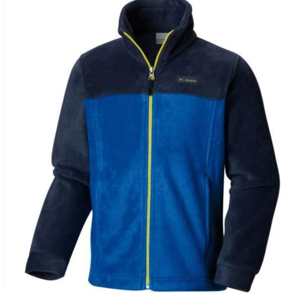 Columbia Blue‎ Full Zip Fleece Jacket Size L 14/16 - Picture 2 of 10